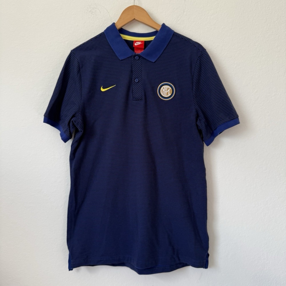 Inter Milan Nike Training Polo Shirt form 2016-17 Season - Men's Large Blue
